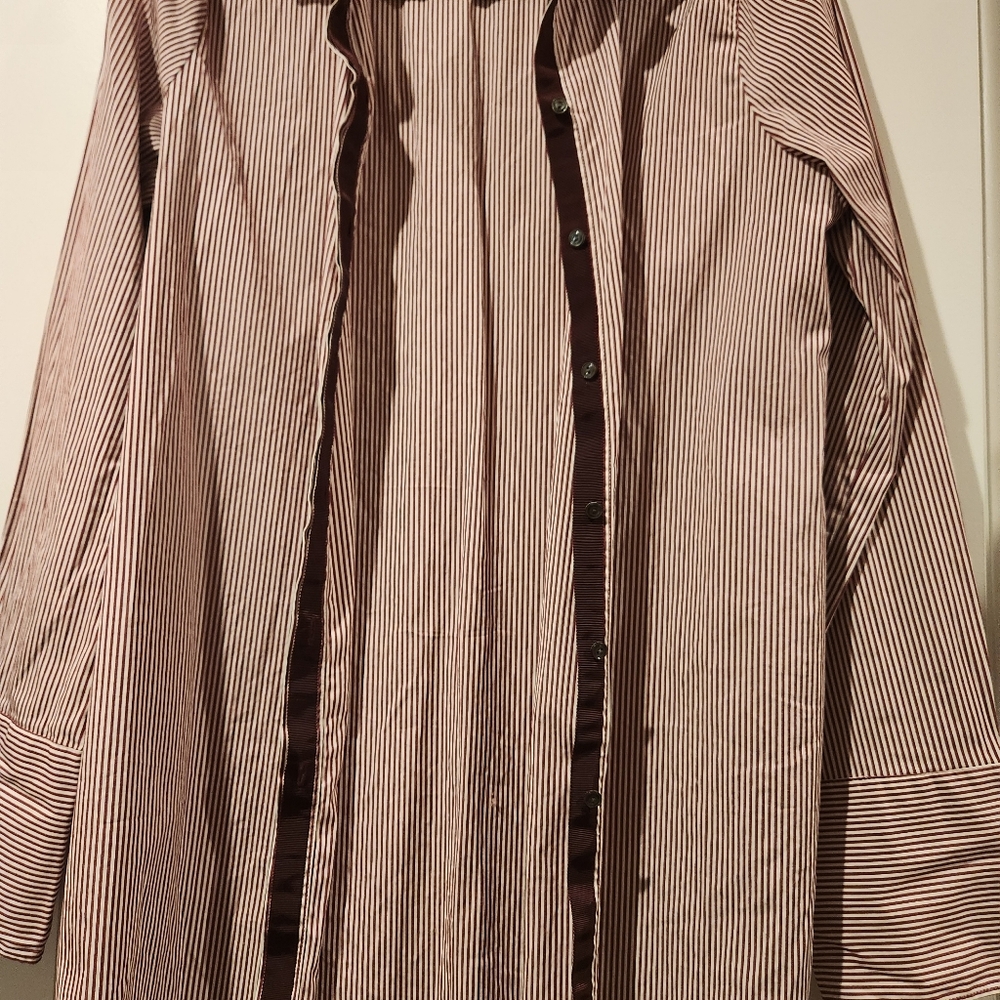 J. Crew Endless Striped Tunic Shirt Size 12 - Picture 3 of 5